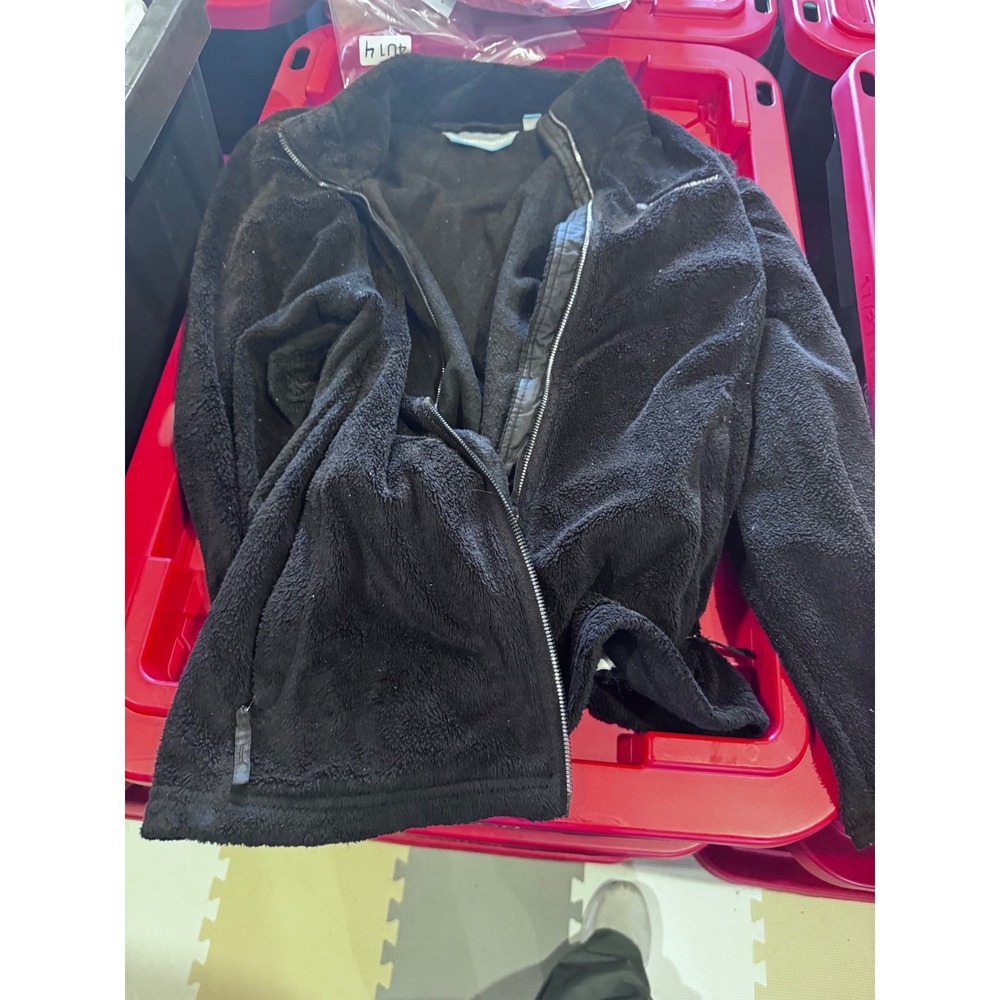 Free Country Women XXL Black Full Zip High Pile Fleece Jacket Soft Outerwear